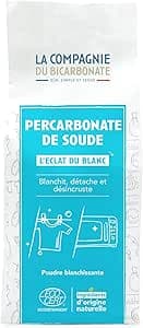 Percarbonate De Soude Ultra Pur - Sachet Kraft 2,5 kg - Blanchissant, Nettoyant, Détachant d'origine naturelle - Linge, Sanitaires - Écoresponsable, Sans Additifs- La Compagnie du Bicarbonate