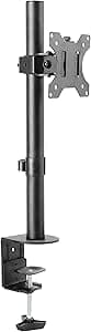 RICOO Support PC pour 1 écran TS2511 Orientable Inclinable Moniteur 13-30 Pouces (33-76cm) Fix ation de Bureau Pince de Table