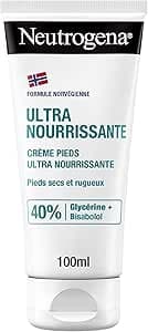 Neutrogena – Crème Pieds Ultra Nourrissante Formule Norvégienne (tube de 100 ml) – Crème hydratante 24 h pour pieds secs et abîmés – Avec glycérine et bisabolol