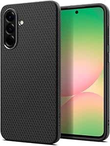 Spigen Liquid Air Coque [Souple] Compatible avec Samsung Galaxy A56 5G - Noir Mat