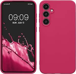 kwmobile Housse Compatible avec Samsung Galaxy S23 FE Coque - Housse de téléphone Protection Souple en Silicone - Rose Fluo